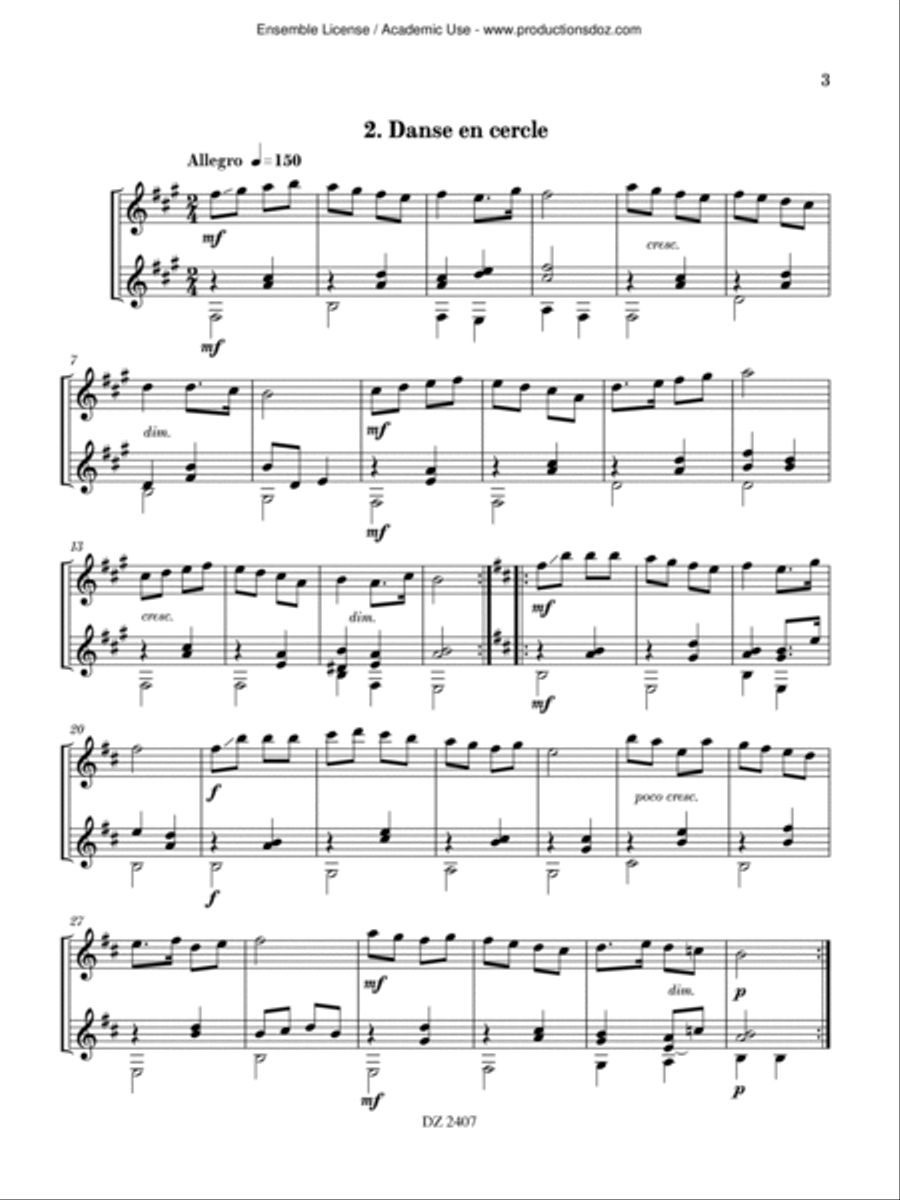 10 Danses roumaines 10 Danses roumaines Classical Guitar scores gallery preview page 4