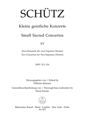 Book cover for Kleine geistliche Konzerte, Heft 15