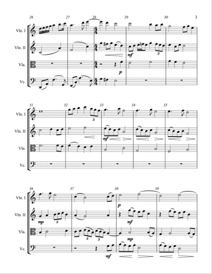 String Quartet I String Quartet scores gallery preview page 3