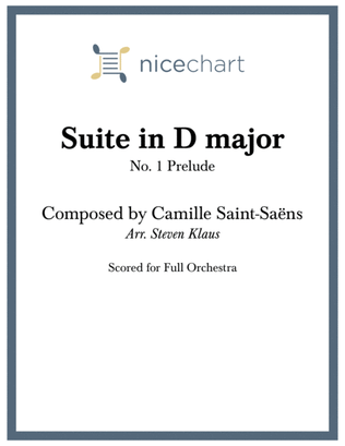 Book cover for Suite in D Major No. 1 Prelude (Score & Parts)
