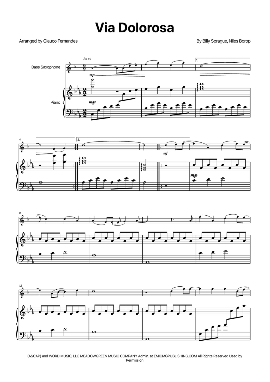 Via Dolorosa Chamber Music scores gallery preview page 1