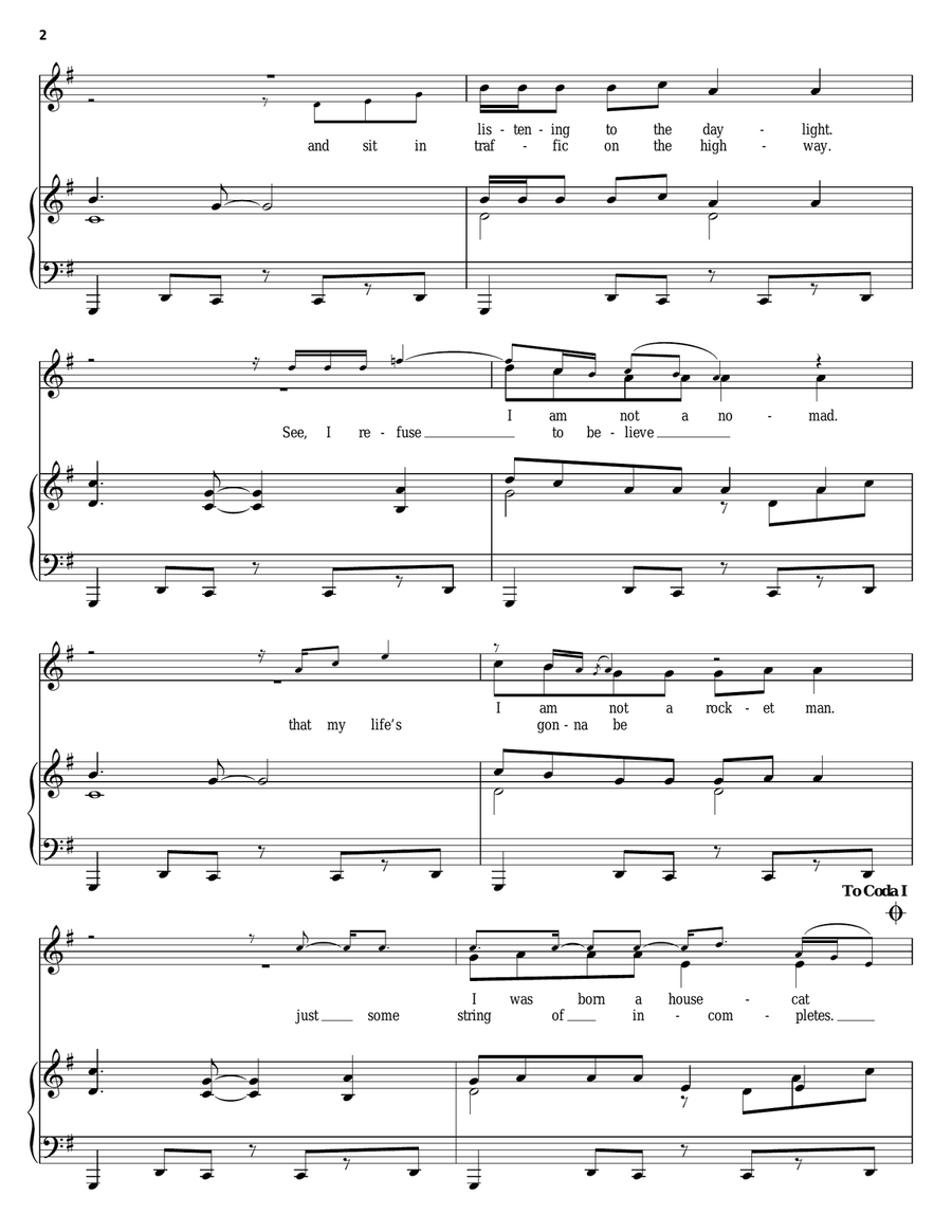 Home Life Piano, Vocal, Guitar scores gallery preview page 2