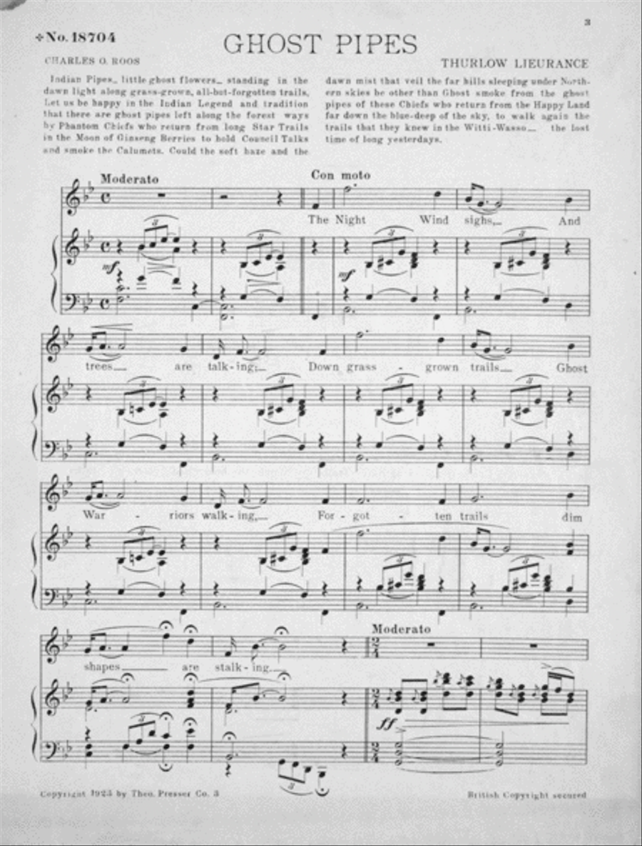Ghost Pipes. Song Voice scores gallery preview page 2