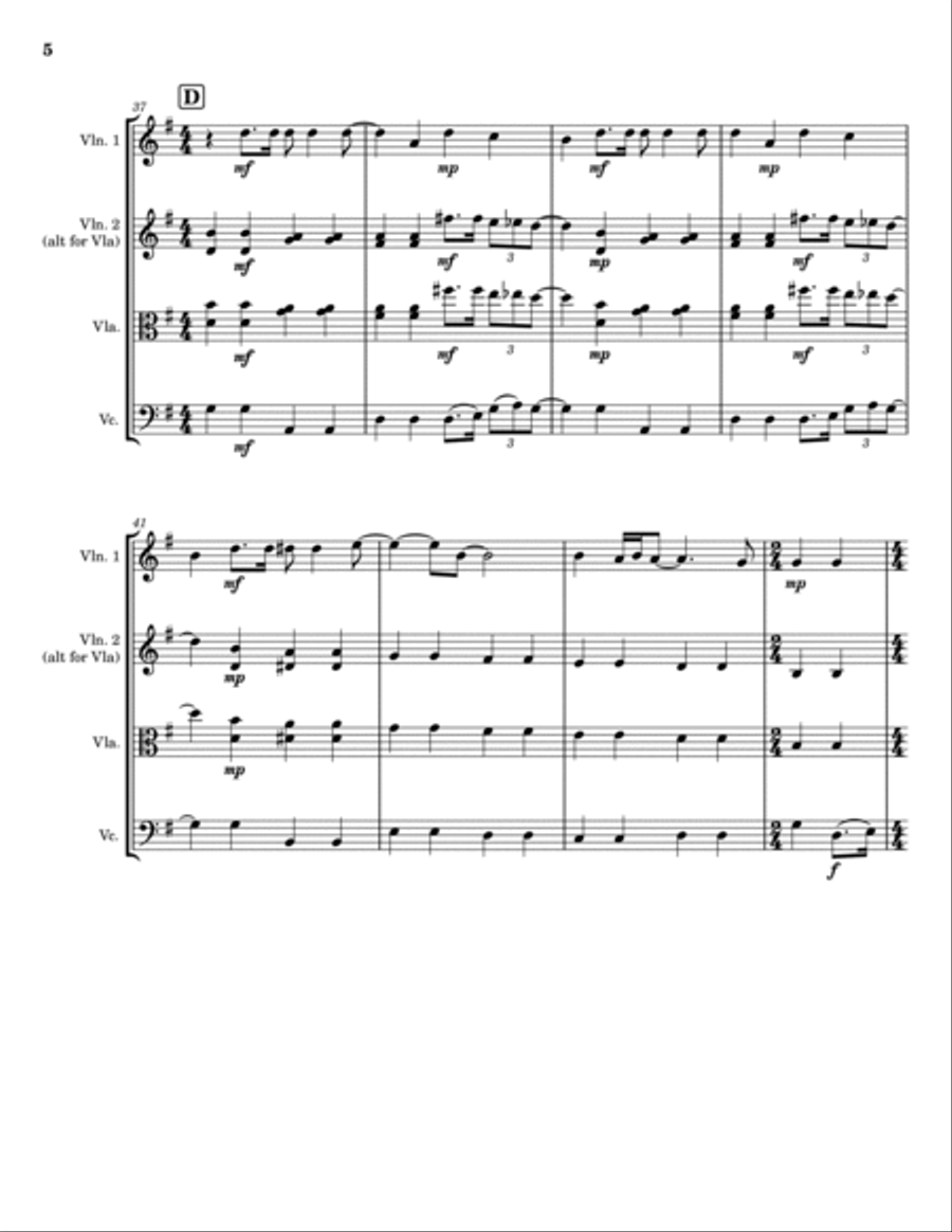 All You Need Is Love String Trio scores gallery preview page 5