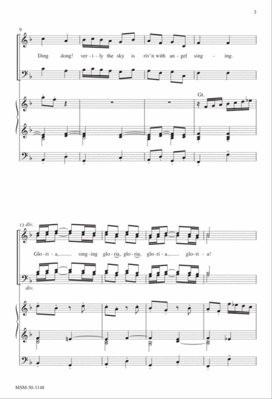 Ding Dong! Merrily on High 4-Part scores gallery preview page 2