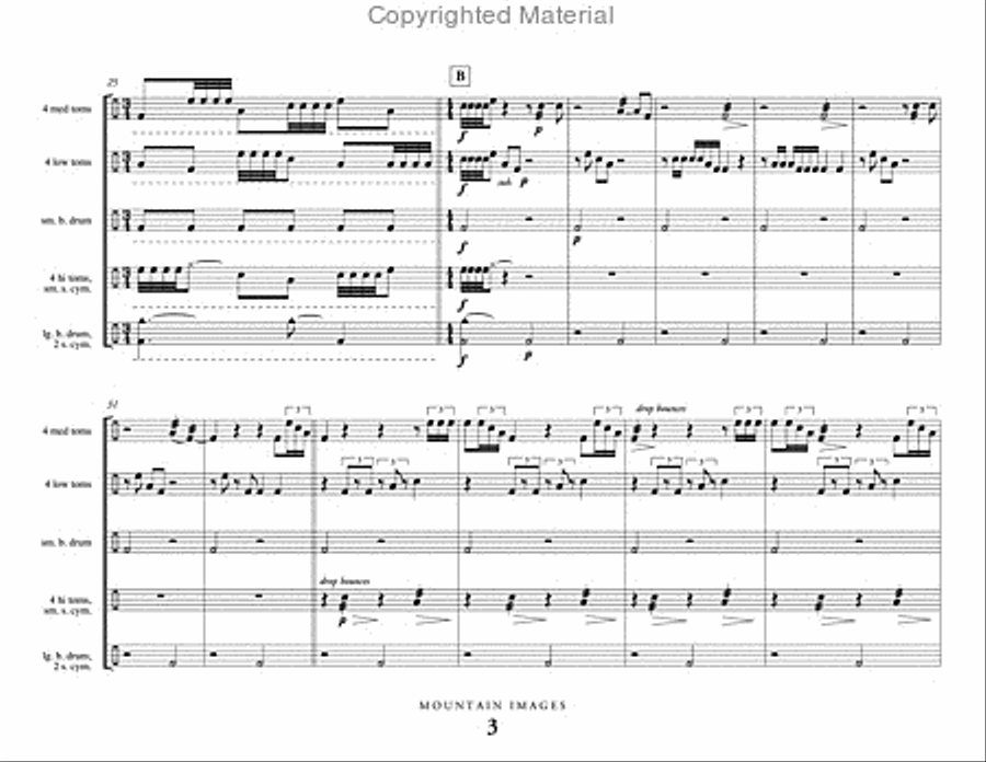 Mountain Images Percussion Ensemble scores gallery preview page 4