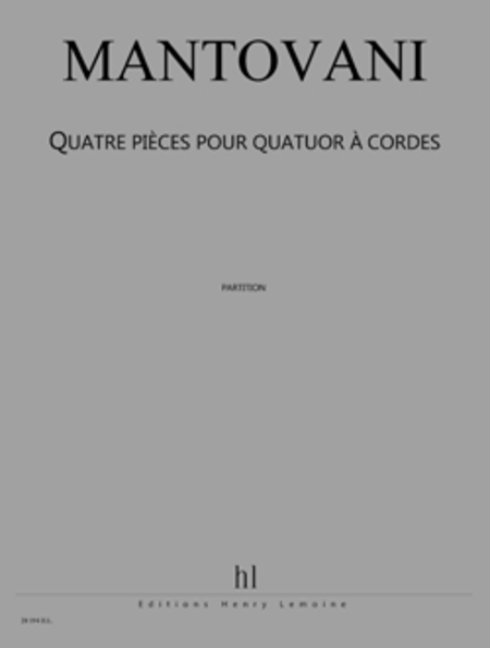 Pieces pour quatuor a cordes (4) Bleu - Les Fees - L