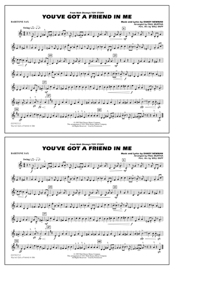 You've Got a Friend in Me (from Toy Story 2) (arr. Paul Murtha) - Eb Baritone Sax
