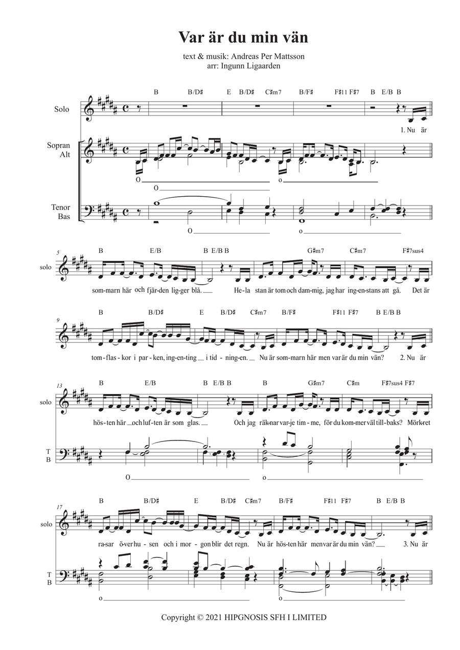 Var Ar Du Min Van Var Ar Du Min Van Divisi scores gallery preview page 1