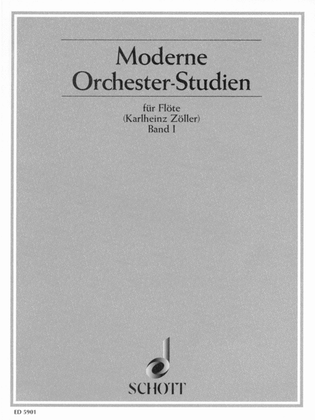 Book cover for Modern Orchestral Studies for Flute - Vol. 1