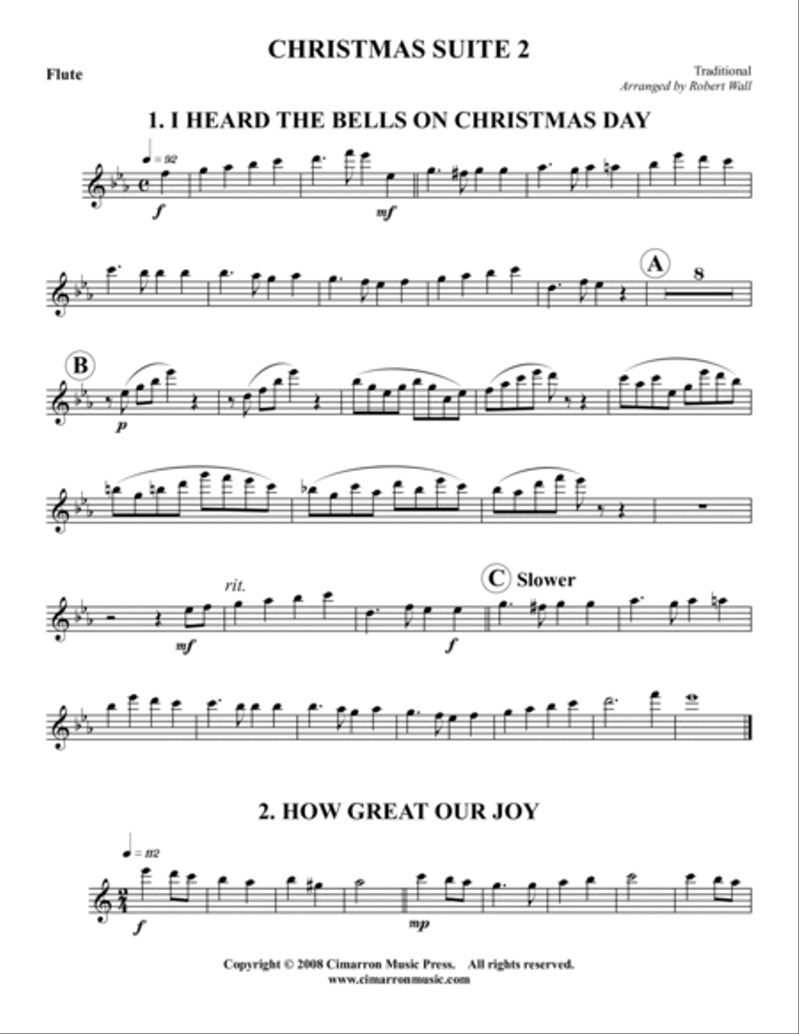Christmas Suite 2 Woodwind Quintet scores gallery preview page 6