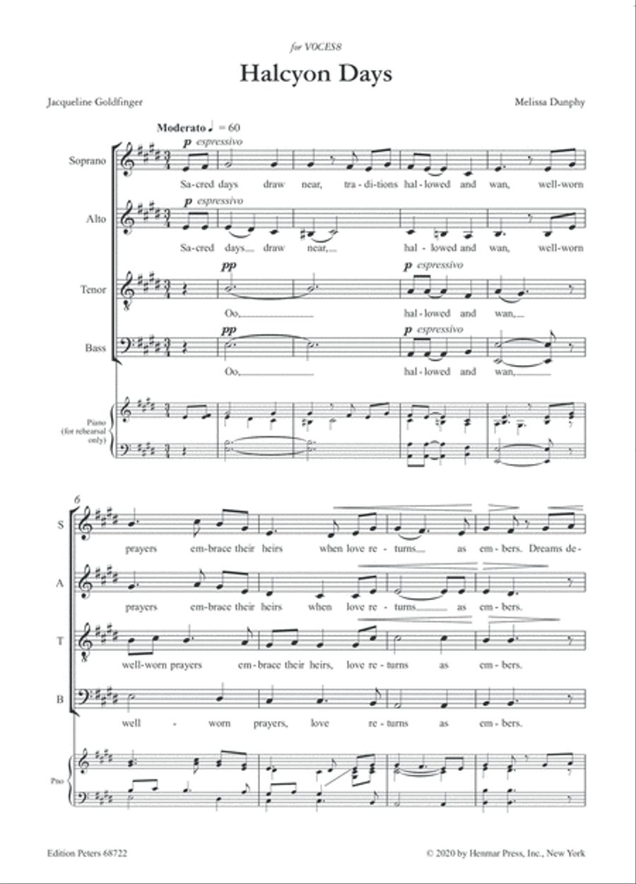 Halcyon Days 4-Part scores gallery preview page 4