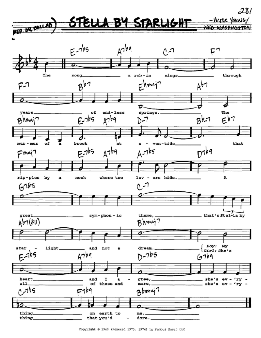Stella By Starlight Voice scores gallery preview page 1