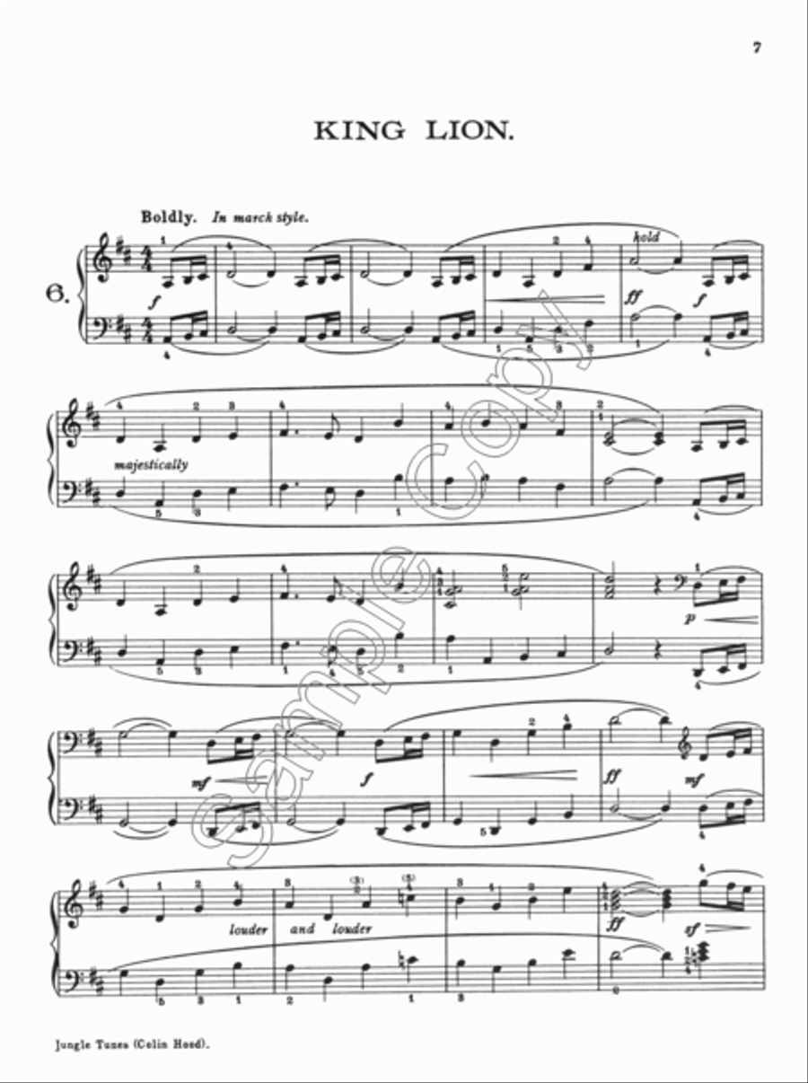 Jungle Tunes Piano Solo scores gallery preview page 3