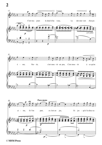 Tosti-Chanson de l'adieu in b flat minor,for voice and piano image number null