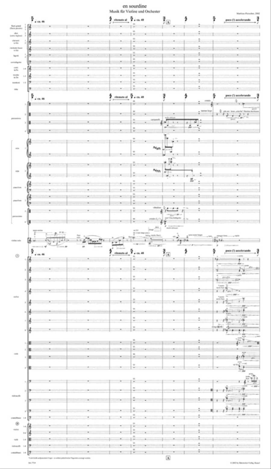 en sourdine (2002) Orchestra scores gallery preview page 2