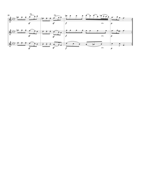 Trio, Op.83, no.3 (arrangement for 3 alto recorders)
