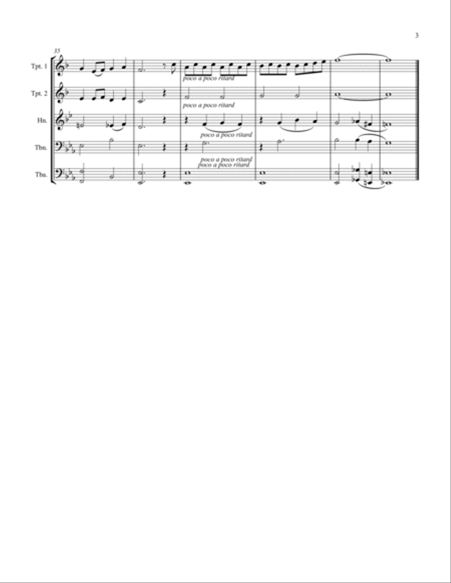 Over The Rainbow (from The Wizard Of Oz) Brass Ensemble scores gallery preview page 3