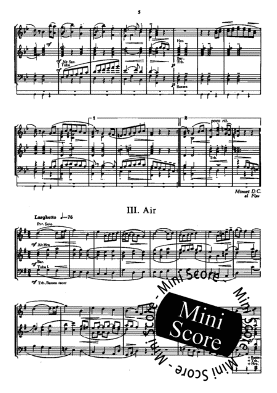 A Handelian Suite Concert Band scores gallery preview page 7