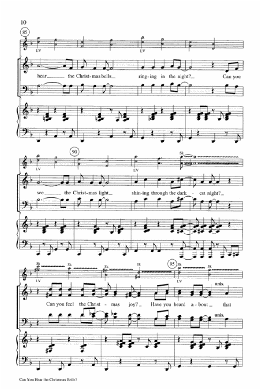 Can You Hear the Christmas Bells? Choir scores gallery preview page 10