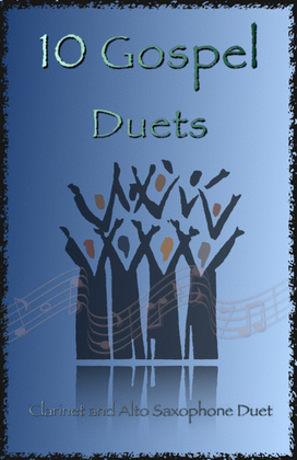Book cover for 10 Gospel Duets for Clarinet and Alto Saxophone