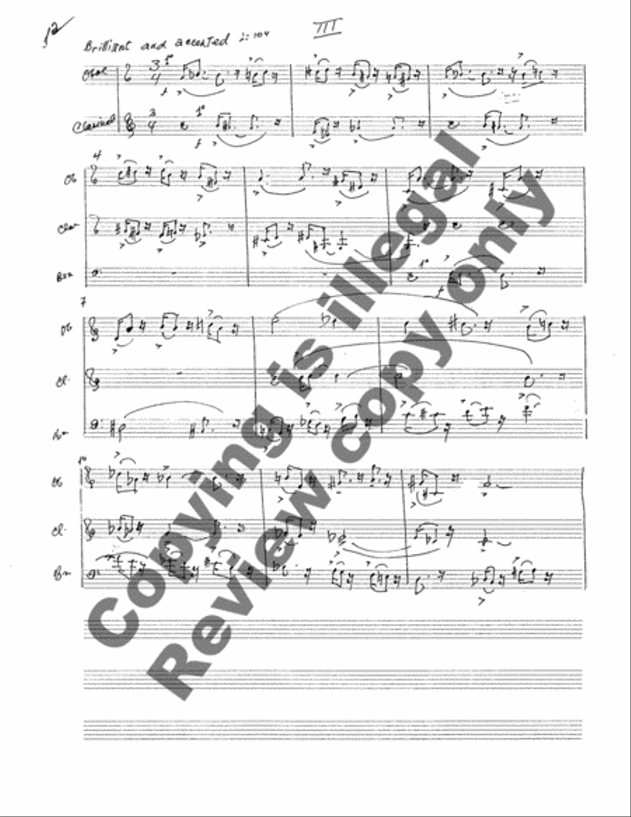 Five Times Two Woodwind Quintet scores gallery preview page 5