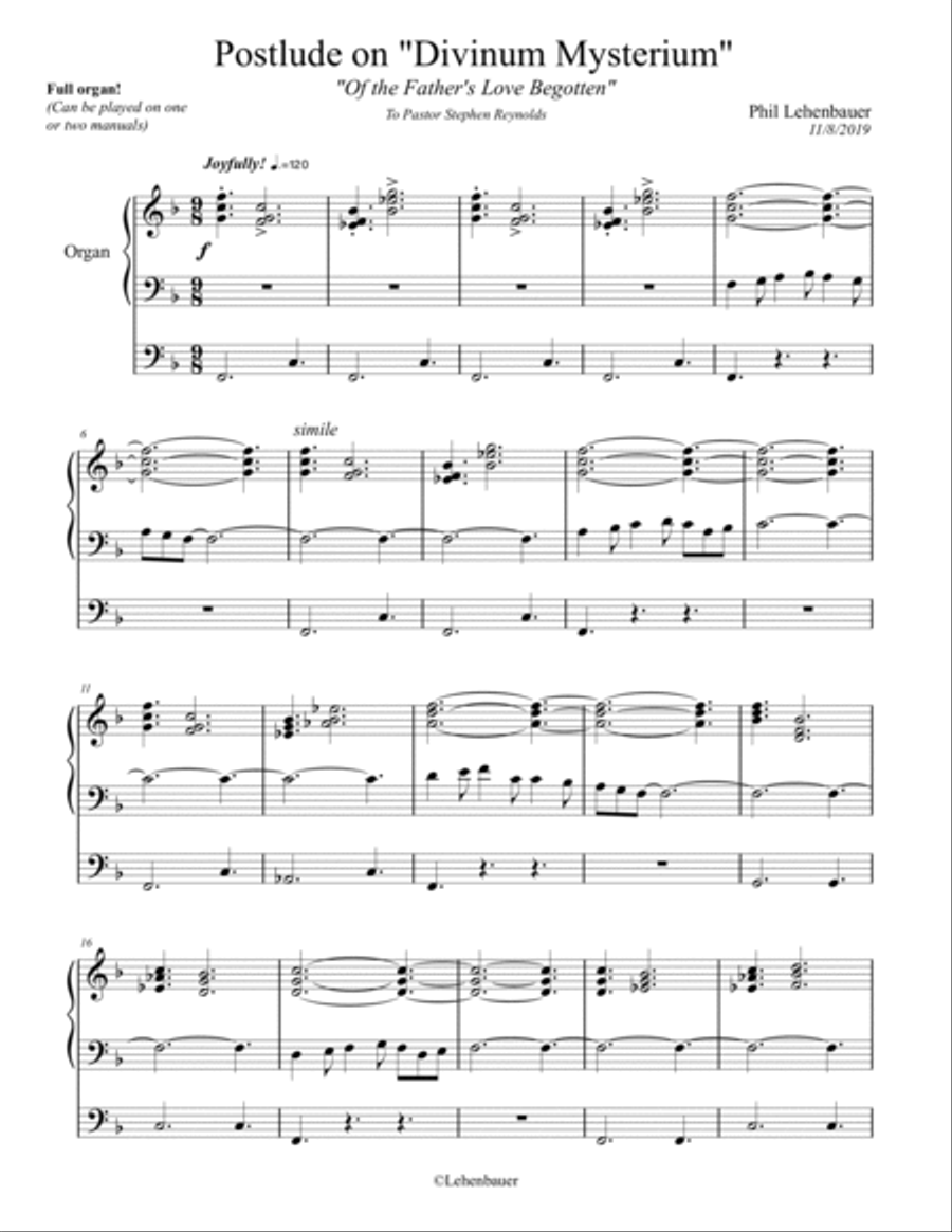 Postlude on 