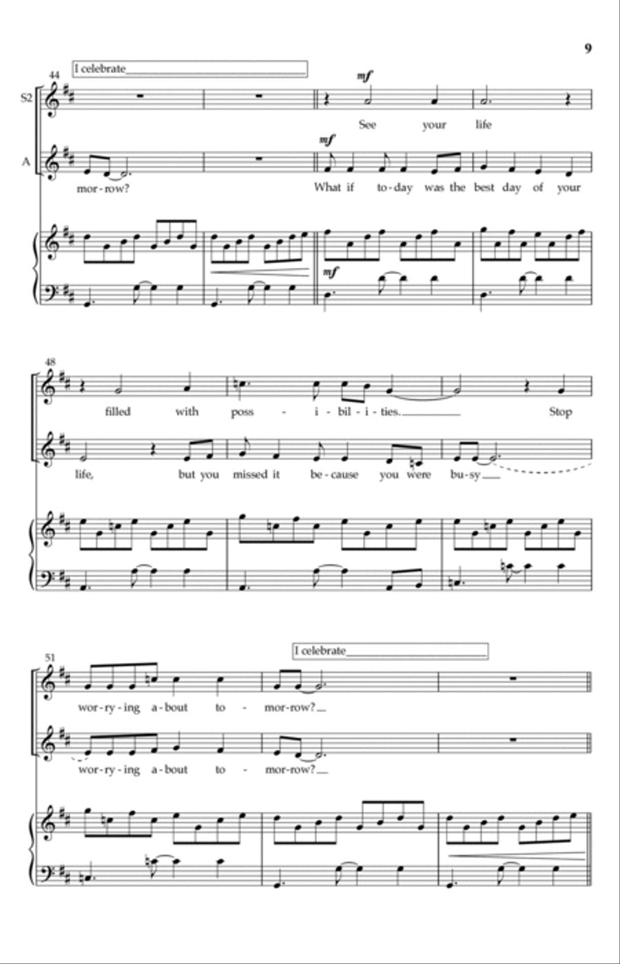 Celebrate This Life! 4-Part scores gallery preview page 7