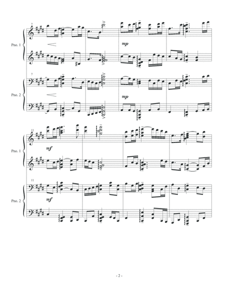 Sarabande & Fugue in c# minor for Two Pianos, Four Hands