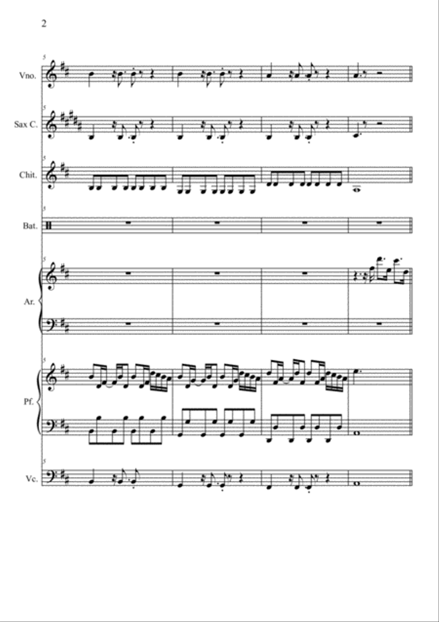 Despacito Despacito Large Ensemble scores gallery preview page 2