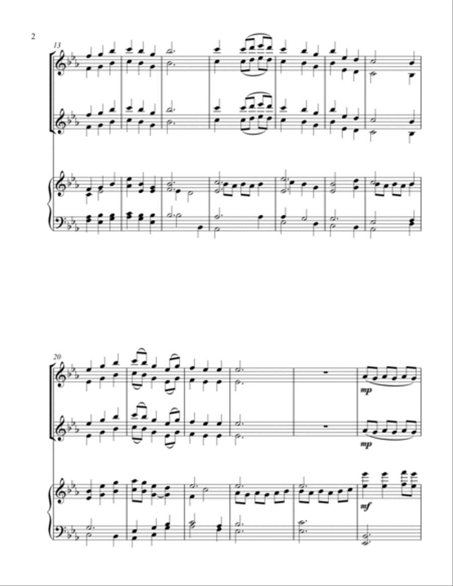 Be Thou My Vision Flute Duet scores gallery preview page 2