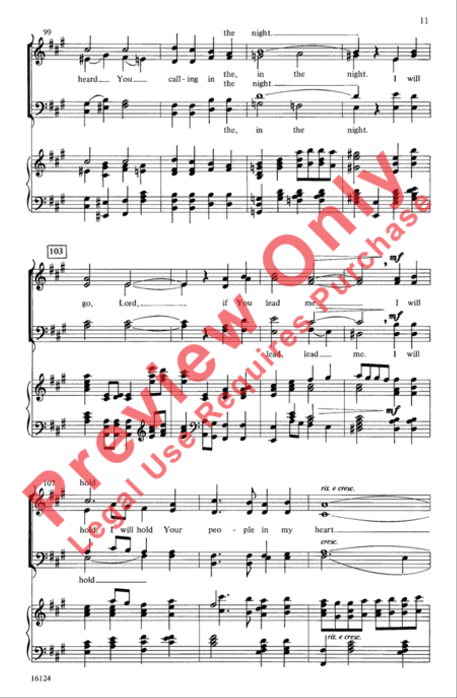 Here I Am, Lord 4-Part scores gallery preview page 11