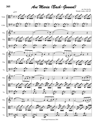 Ave Maria (Bach-Gounod) for String Trio