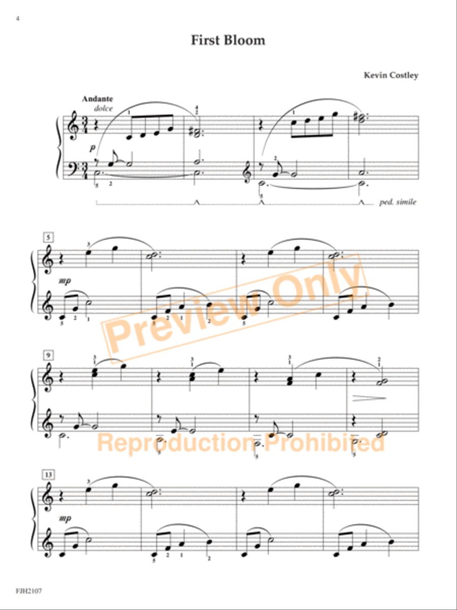 Spring Portraits Piano Solo scores gallery preview page 5