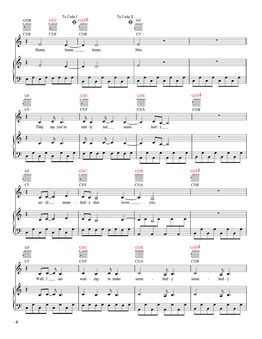 Are We There Yet Piano, Vocal, Guitar scores gallery preview page 4