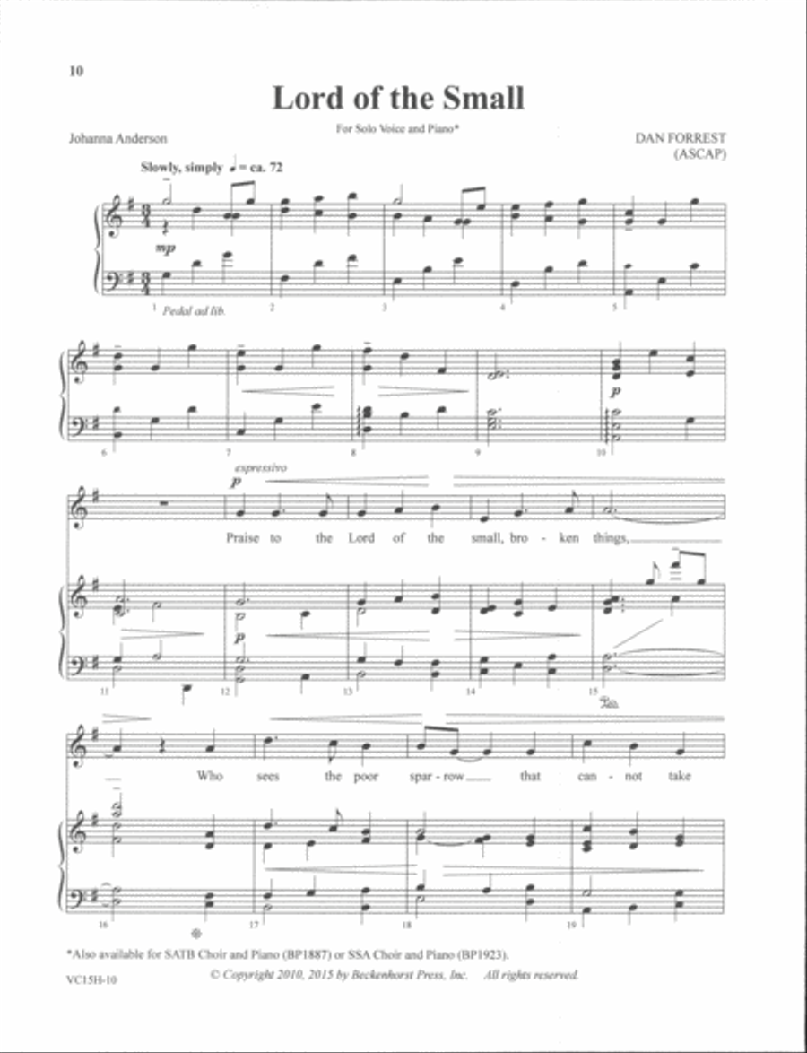 Sacred Solos of Dan Forrest - high voice High Voice scores gallery preview page 4