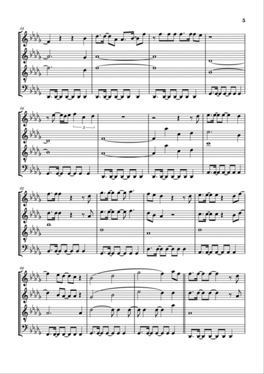 I Thank God Woodwind Quartet scores gallery preview page 6