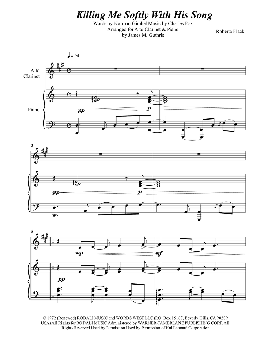 Killing Me Softly With His Song