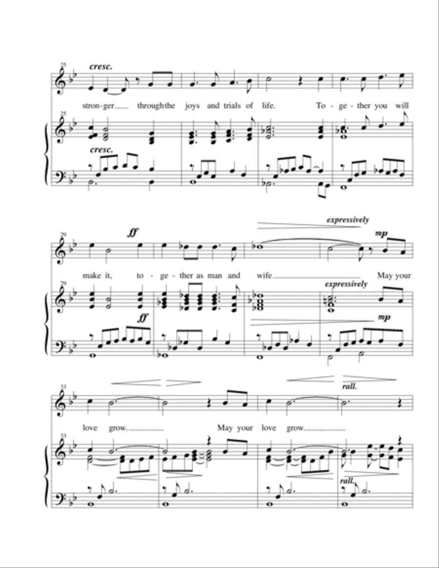 A Wedding Prayer Voice scores gallery preview page 3