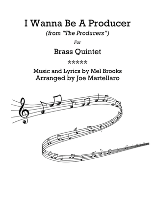 Book cover for I Wanna Be A Producer from THE PRODUCERS