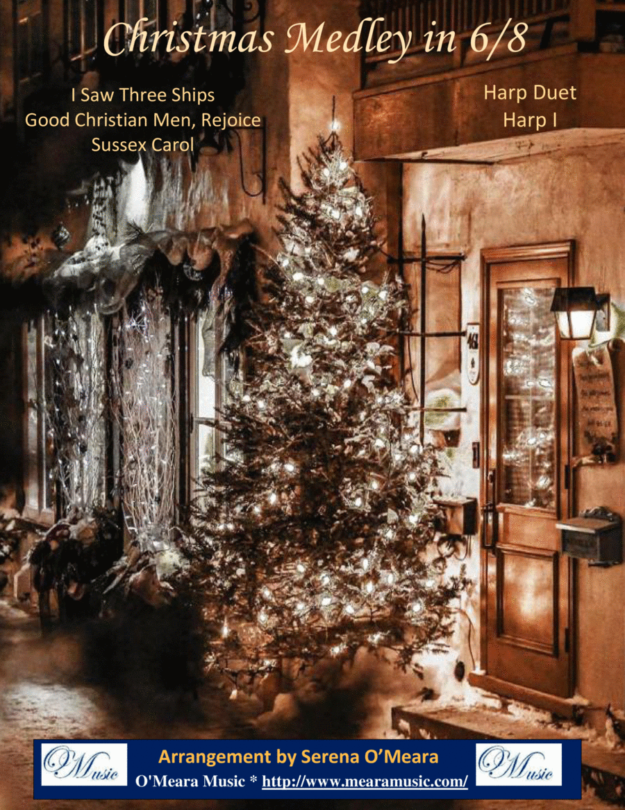 Christmas Medley in 6/8, Harp I Celtic Harp scores gallery preview page 1