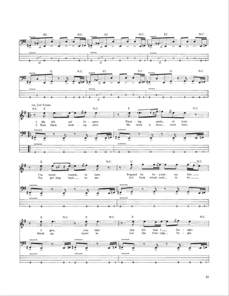 Harvester Of Sorrow Guitar Tablature scores gallery preview page 2