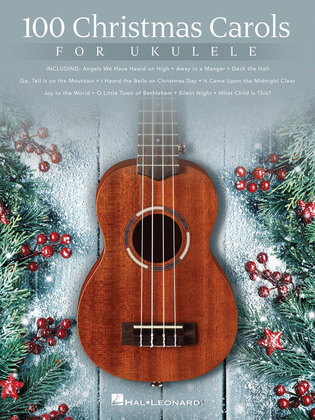 Book cover for 100 Christmas Carols for Ukulele