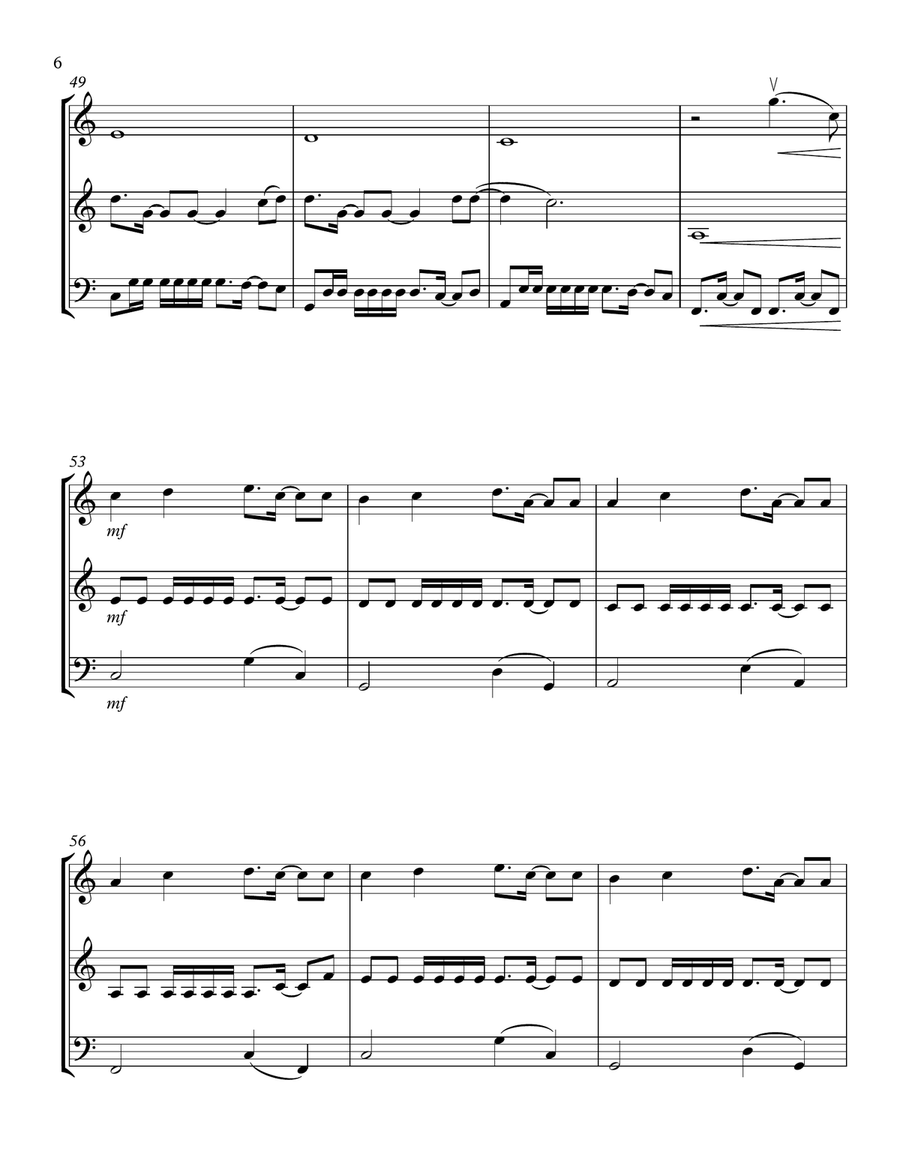 Girls Like You String Trio scores gallery preview page 6