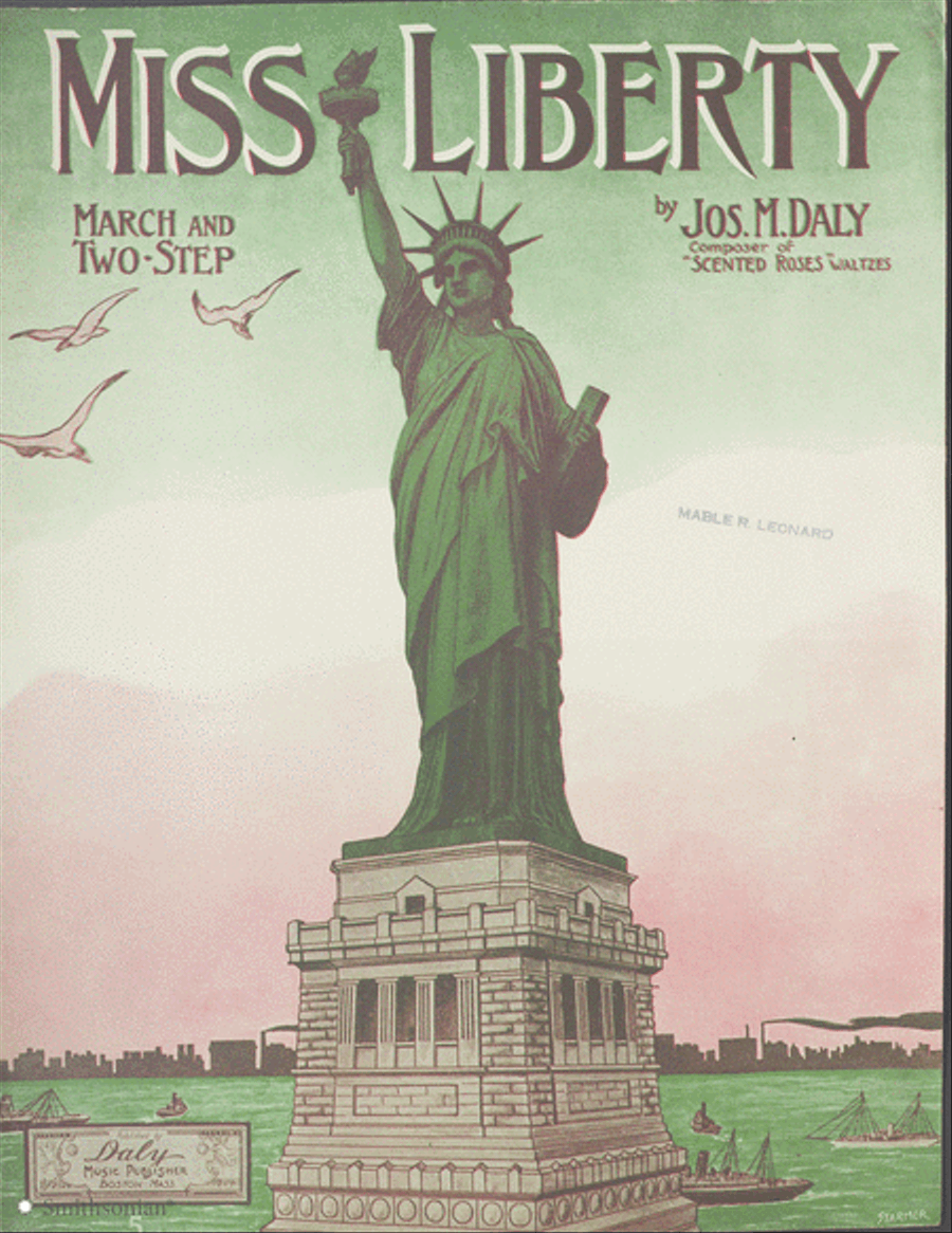 Miss Liberty March and Two Step Piano Solo scores gallery preview page 1