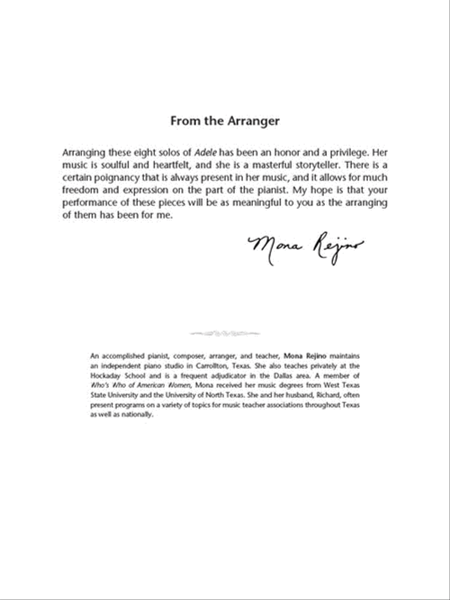 Adele – Popular Songs Series Piano Method scores gallery preview page 2