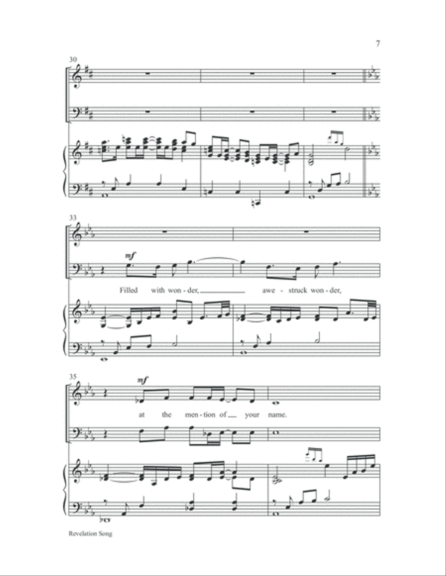 Revelation Song 4-Part scores gallery preview page 7