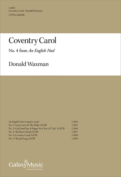 An English Noel: Coventry Carol
