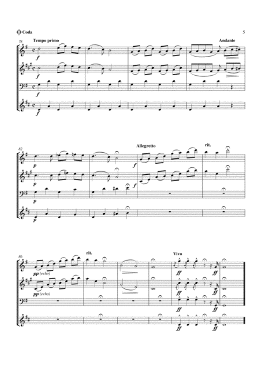 Scene Champetre Woodwind Quintet scores gallery preview page 5