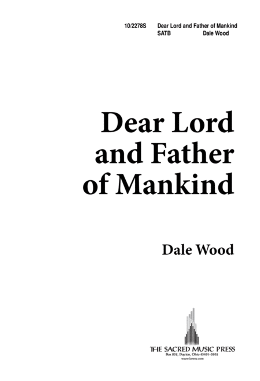Dear Lord and Father of Mankind 4-Part scores gallery preview page 1